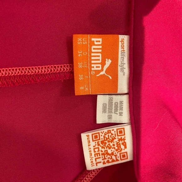 Puma Pink Zipper pullover Size XS - Picture 4 of 6